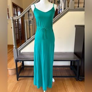 ⭐️Forever 21 Spaghetti Strap Teal Maxi Dress Size Small